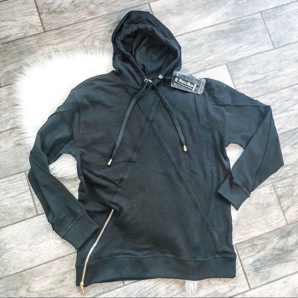 Bare Fox Black Hoodie NEW - Picture 1 of 8